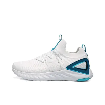 PEAK Tai Ji1.0 Plus Anti Slip Wear Resistant Low Top Sports Casual Shoes Unisex White Blue