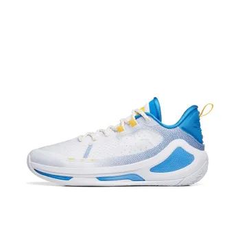 Anta Alien 3 SE Low Top Basketball Shoes Men's White Blue