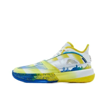 PEAK State Extremely Large Triangle 1.0 Basketball Shoes Men Mid Top Baymax/Sparkling Yellow