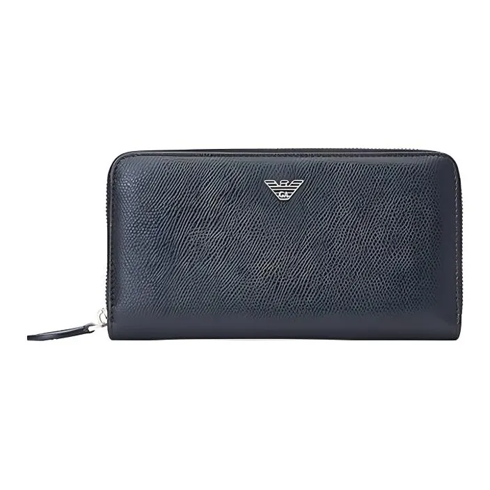 EMPORIO ARMANI Cow Leather Wallet Men's Black-0