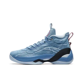 Anta KT7 Abrasion Resistant Slip Resistant High Top Basketball Shoes Men's Blue