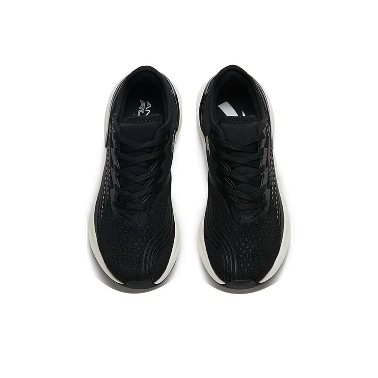 Anta Tron 2.0 Durable Breathable Low Top Running Shoes Women's Black Thickened Edition-2