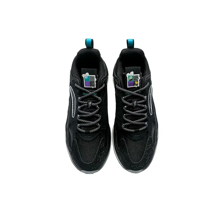 Anta Millennium 5.0 Low Top Casual Shoes Men's Black Gray Green-3