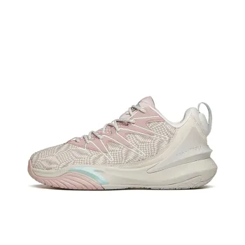 Anta The Dagger 5 Cushioning Anti Slip And Wear Resistant Low Top Basketball Shoes Gray Pink Gray