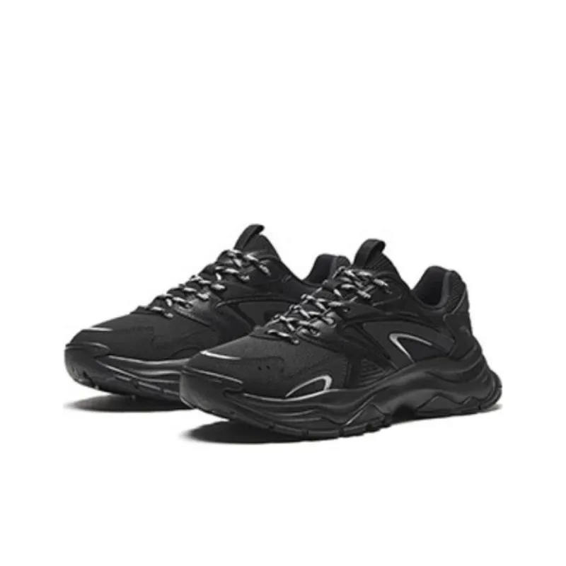 Anta Hot OG 2 Wear Resistant Low Top Chunky Sneakers Men's Black-1