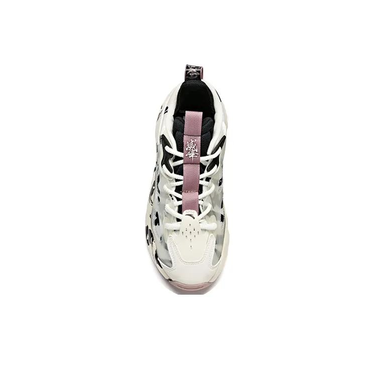 Anta Bastard Grandeur Life Collection Low Top Chunky Sneakers Women's Black White-2