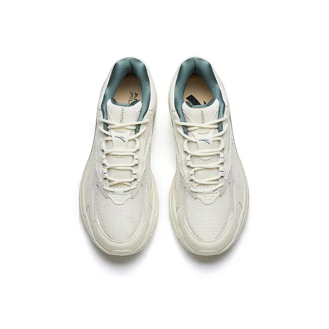Anta AT951 Low Top Sports Casual Shoes Men's Beige White Green-2