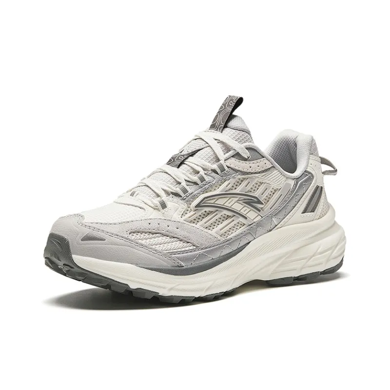 Anta AT957 Cushioning, Wear Resistant Low Top Casual Running Shoes Women's White Gray-1