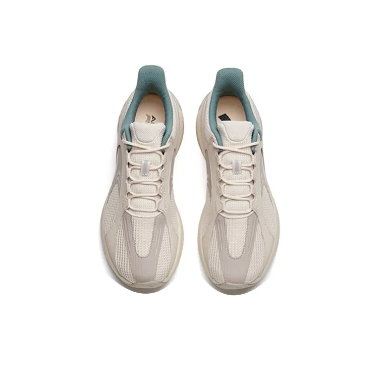 Anta C37 Series Overwhelming Breathable Low-Top Running Shoes Women's Gray Green-3