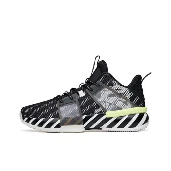 ANTA Impact 1 Basketball Shoes Men Mid Top Black/ANTA White