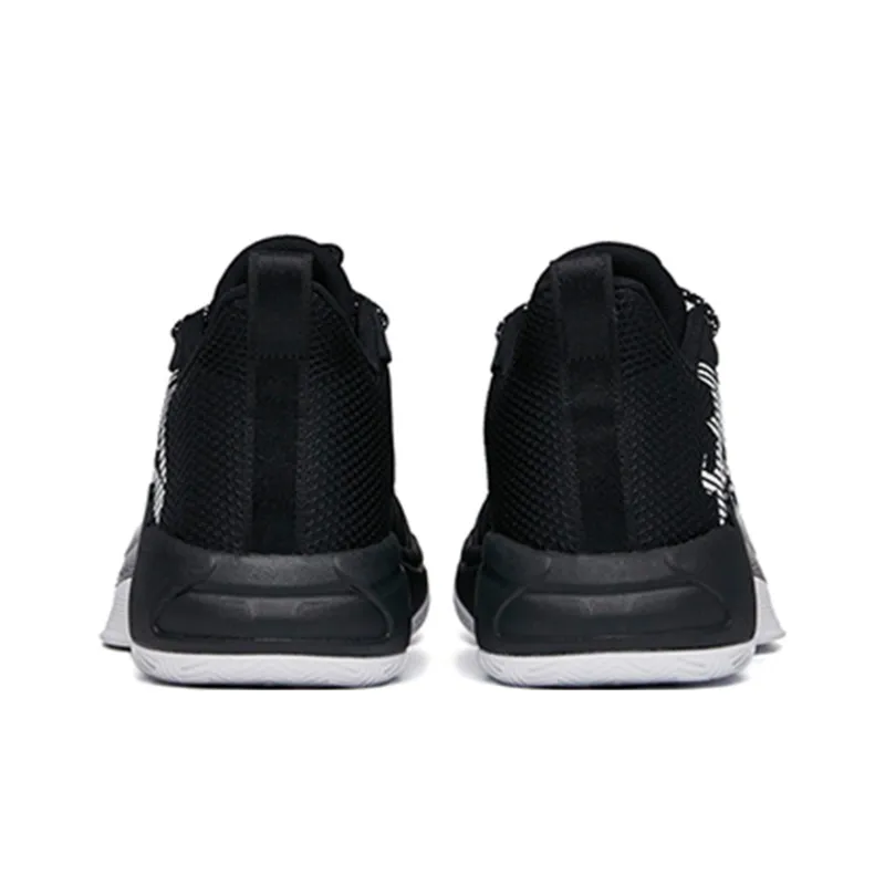 Anta Attack 3 Anti Slip Wear Resistant High Top Basketball Shoes Men's Black-4