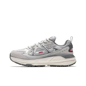 Anta Engine Cushioning Anti Slip And Wear Resistant Low Top Casual Shoes Men's Silver