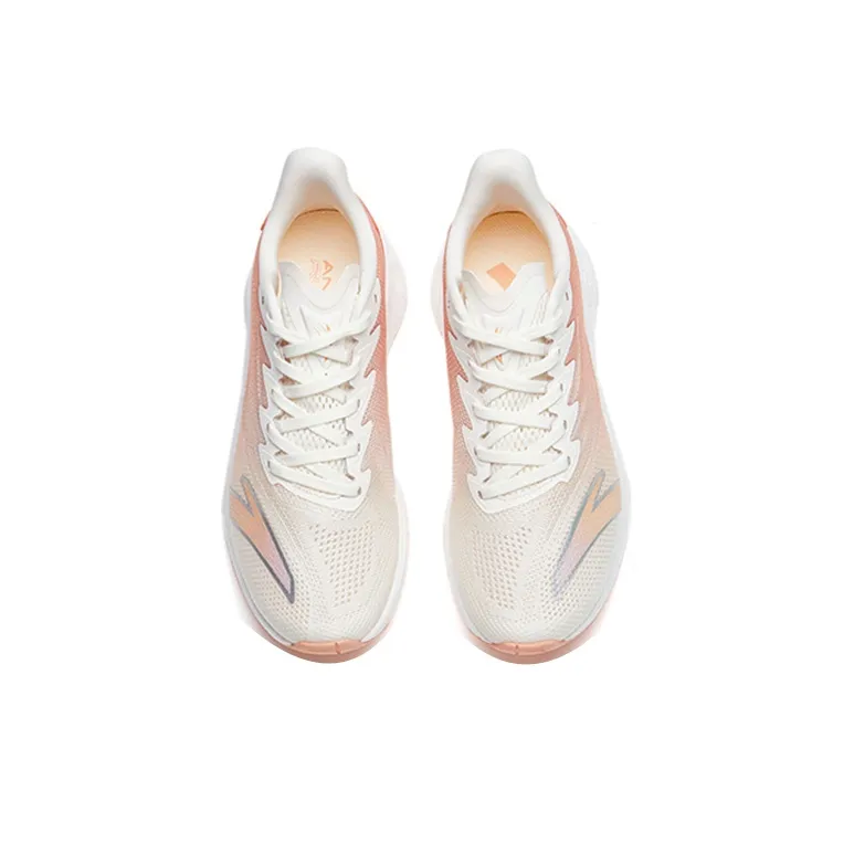 Anta MACH 2.0 Low-Top Running Shoes Women's White Pink-3