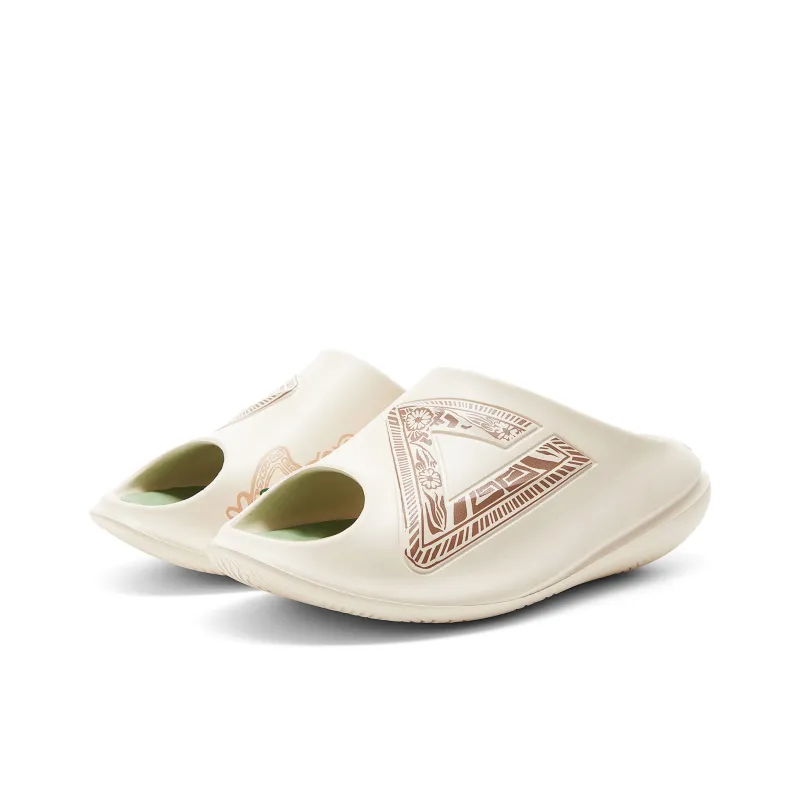 PEAK Very Small Fat Drag Slide Slippers Women's Bean Khaki-2