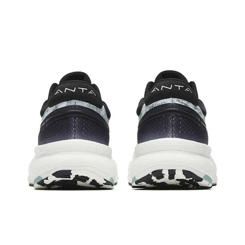 Anta C100 Cushioning Anti Slip And Wear Resistant Low Top Running Shoes Men's White Black-4