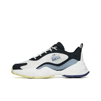 Anta Millennium 4.0 Wear Resistant Slip Resistant Low Top Sports Casual Shoes Men's White Black