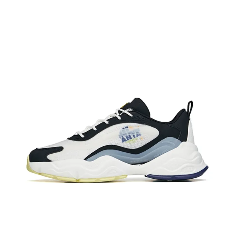 Anta Millennium 4.0 Wear Resistant Slip Resistant Low Top Sports Casual Shoes Men's White Black-0