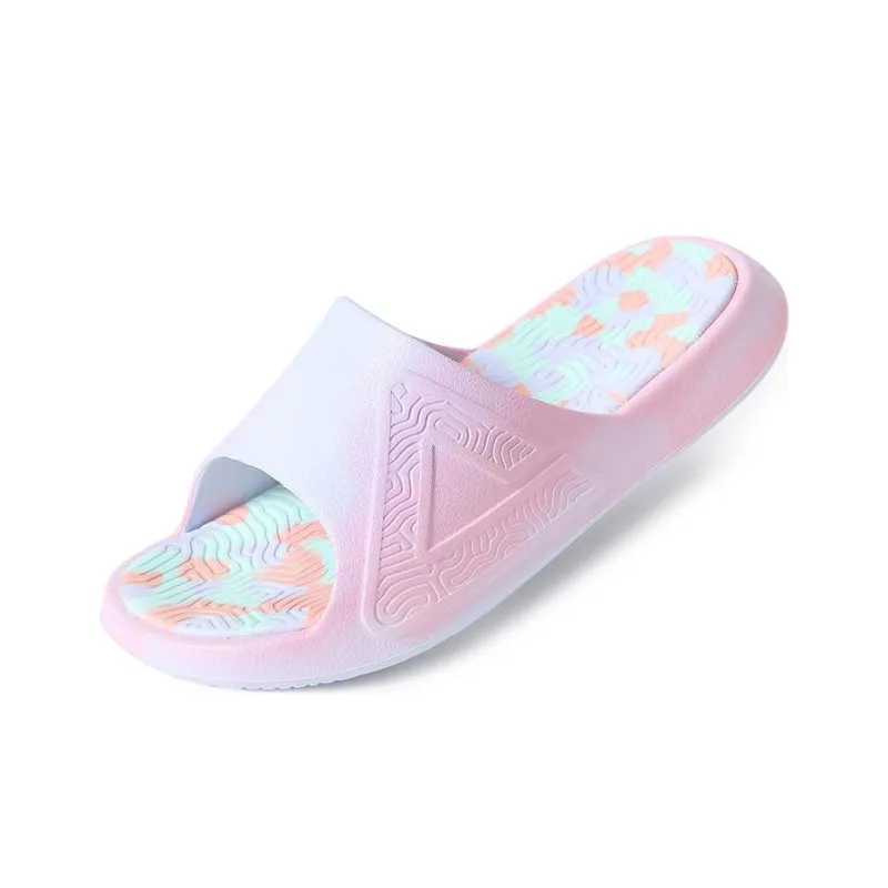 PEAK State Extremely Large Triangle 1.0 Slide Slippers Women's Pink Blue #Gift Recommendation-3