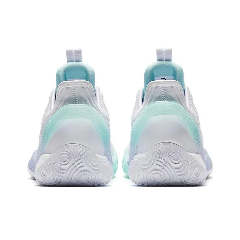 Anta Three point Rain1.0 Masterpiece In The Forge Anti Slip Wear Resistant Low Top Basketball Shoes Women's White Green-3