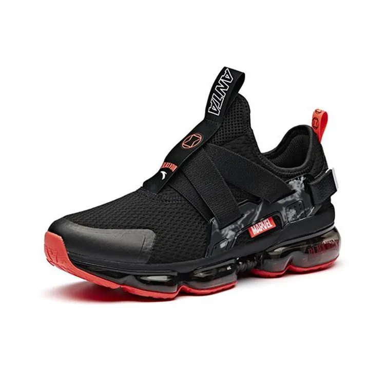 MARVEL x Anta SEEED Cushioning Rebound Low Top Running Shoes Women's Black-2