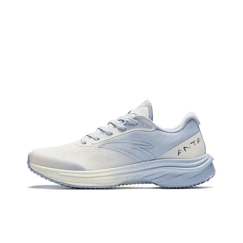 ANTA Road Run Running Shoes Women's Low-Top Oxygen Blue/Ivory White