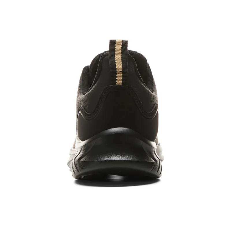 PEAK Qingyi Cushioning Breathable Low Top Casual Running Shoes Men's Black Gold-4