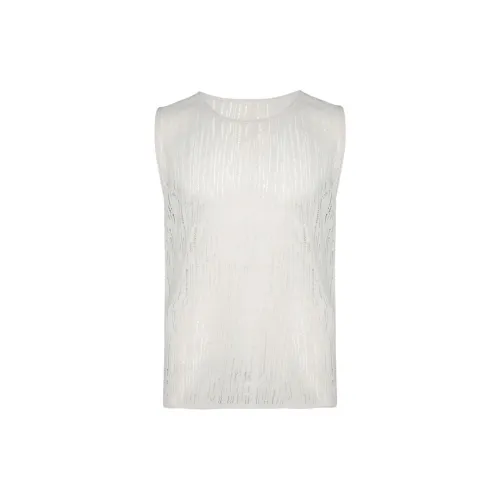 Lanvin Tank Tops Men Beige