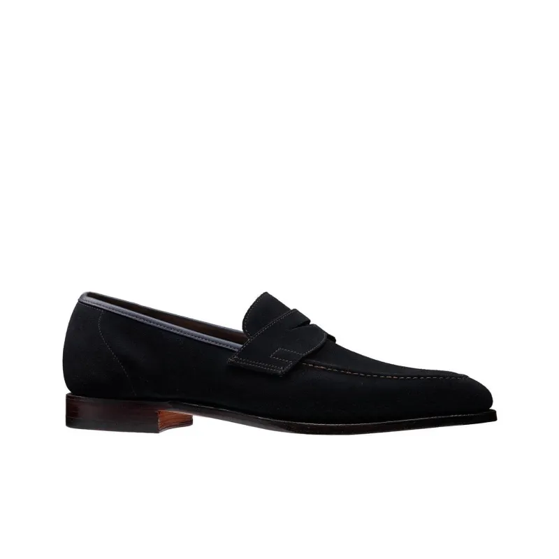 CROCKETT & JONES Teign Loafers Men's Marine Blue-1