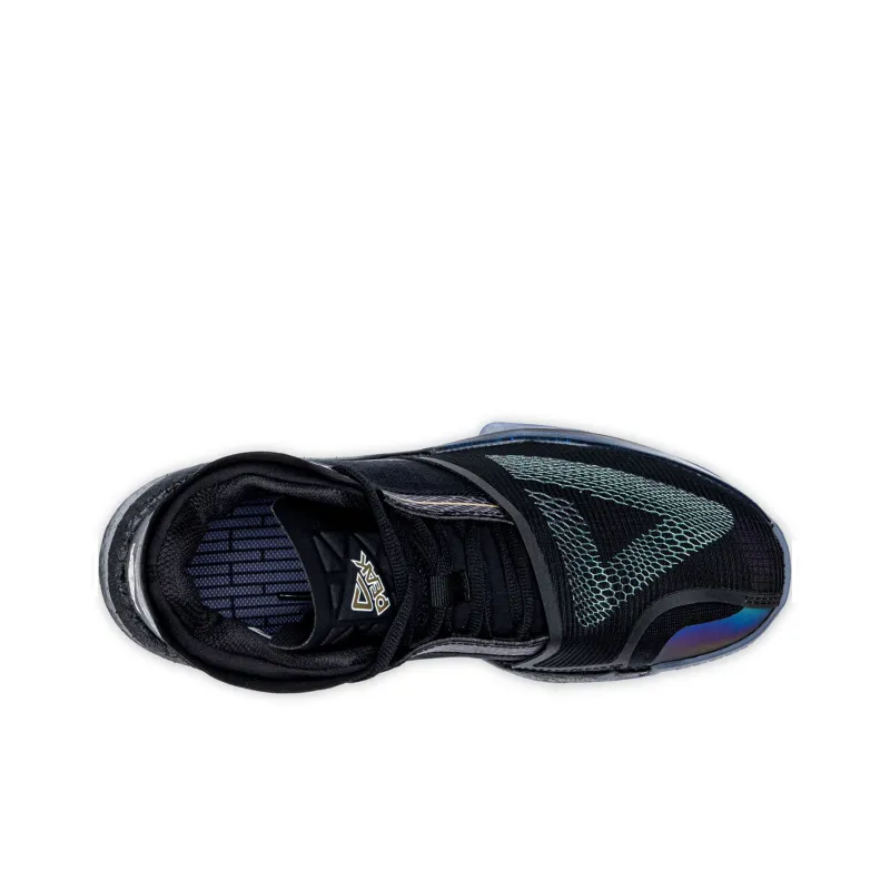 PEAK State Extremely Large Triangle 1.0 Wear-Resistant Slip-Resistant Cushioning Mid-Top Basketball Shoes Black Gold-4