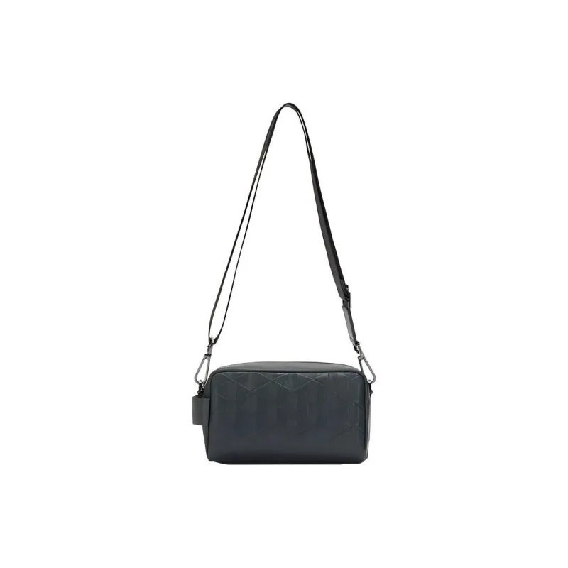 LACOSTE Polyurethane Handbag Shoulder Bag Crossbody Bag Regular Men's Dark Green-3