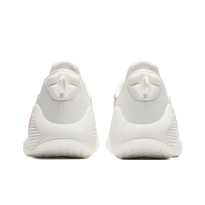Anta GH4 Leave White Space Cushioned Wear Resistant Breathable Low Top Basketball Shoes Men's Diamond White-3