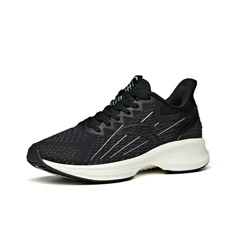 Anta Gazelle 1.0 Running Collection Cushioned Slip Resistant Low Top Running Shoes Women's Black White-2