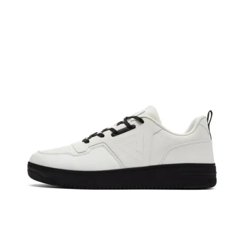 PEAK Classic Heritage Skateboard Shoes Unisex Low-Top Off White/Black