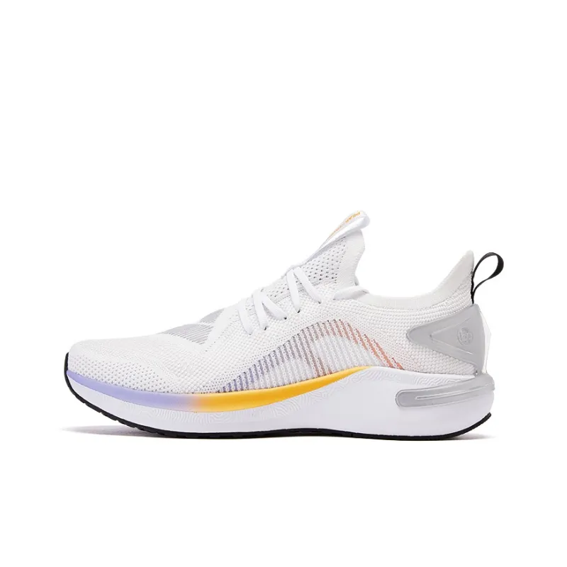 PEAK State Extreme 5.0 Anti Slip Wear Resistant Low Top Running Shoes Men's White Red-0