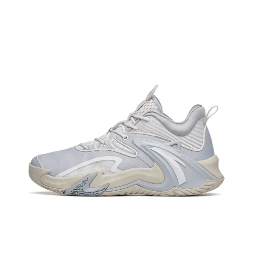 ANTA Airspace 3 Basketball Shoes Men Low-Top Mist Gray/Light Silver Gray