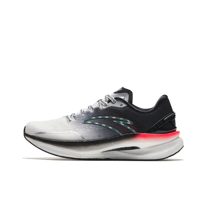 Anta Champion 2nd Gen Pro Cushioning Anti Slip And Wear Resistant Low Top Running Shoes Men's Black White Gray-0