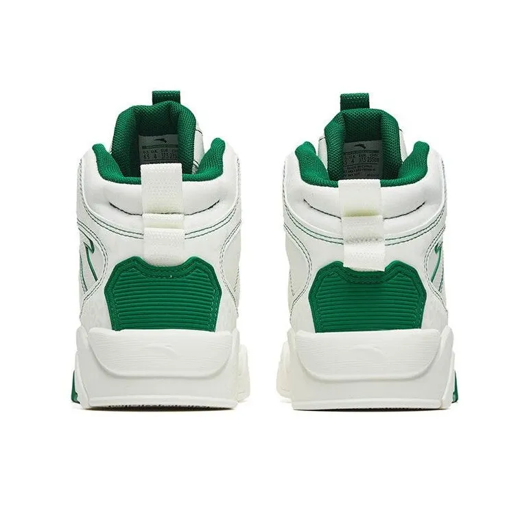 Anta Flame 3.0 Slip Resistant Cushioning Wear Resistant Skateboard Shoes Women's White Green-3