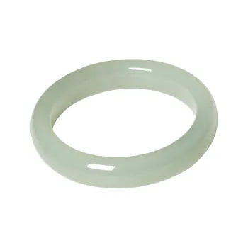 Ingenuity Hetian Jade Bangles Women's Pale Greenish-White Jade