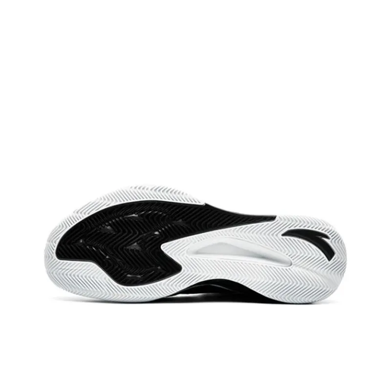 Anta RR5 Cushioning, Slip Resistant, And Abrasion Resistant Low Top Basketball Shoes Men's Black White-5