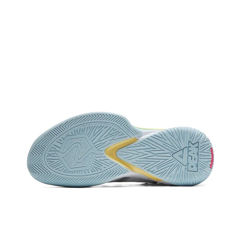 PEAK Phantom Foal 2.0 Taichi Low Top Fendu Performance Basketball Shoes Men's Energy Color Scheme Baymax Ice Blue-5