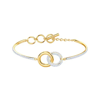 Swarovski Stone Bangles Women's White