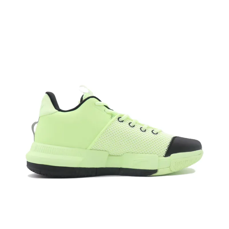 Anta Qingkuang TD Wear-Resistant Cushioning Slip-Resistant Low-Top Performance Basketball Shoes Men's Neon Green-1