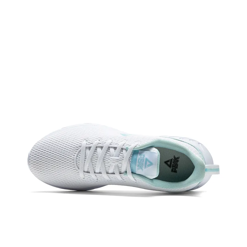 PEAK Qingyi Low Top Running Shoes Women's White Blue-3