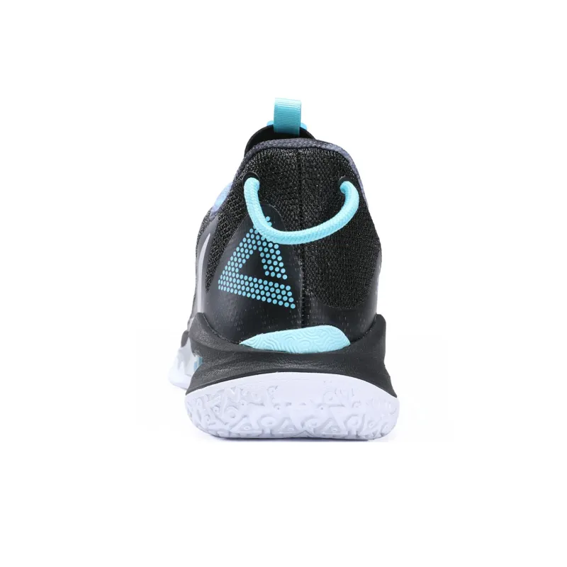 PEAK Lightning 9 Slip Resistant, Abrasion Resistant, Breathable Low Top Basketball Shoes Men's Black Silver Bullet-3