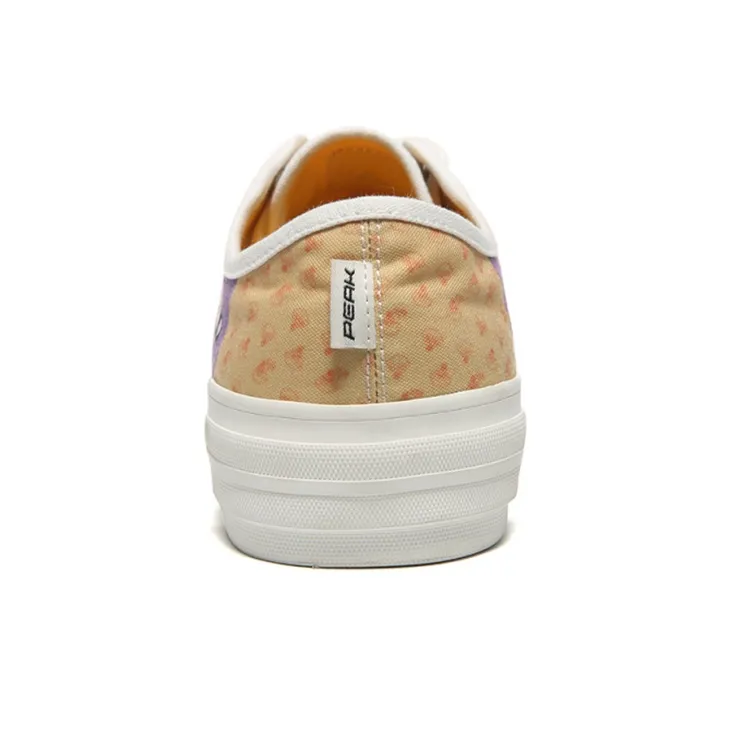 PEAK State Pole Lightweight And Wear-resistant Low-Top Skateboard Shoes Women's Purple Orange-4