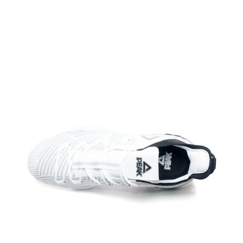 PEAK Attitude Extreme Series Basketball Shoes Men Low Top All White/Black-3