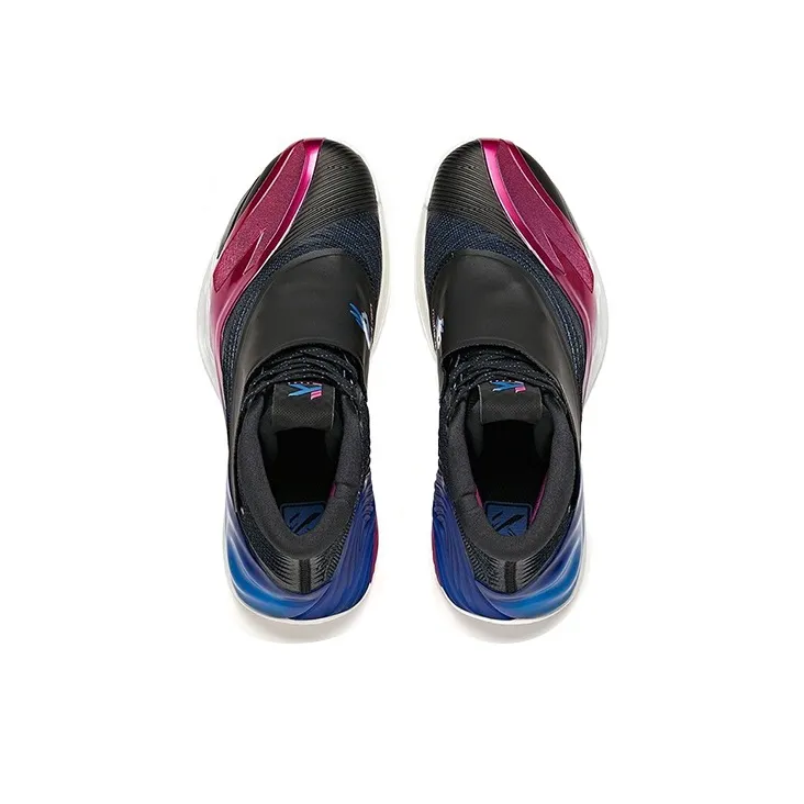 Anta KT6 'Midnight Storm' Cushioning Anti-Slip And Wear-Resistant High-Top Basketball Shoes Black Blue Purple-2