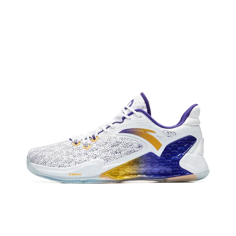 Anta RR5 Rajon Rondo 5 Non slip Lightweight Low Top Basketball Shoes Men's Purple Gold-0