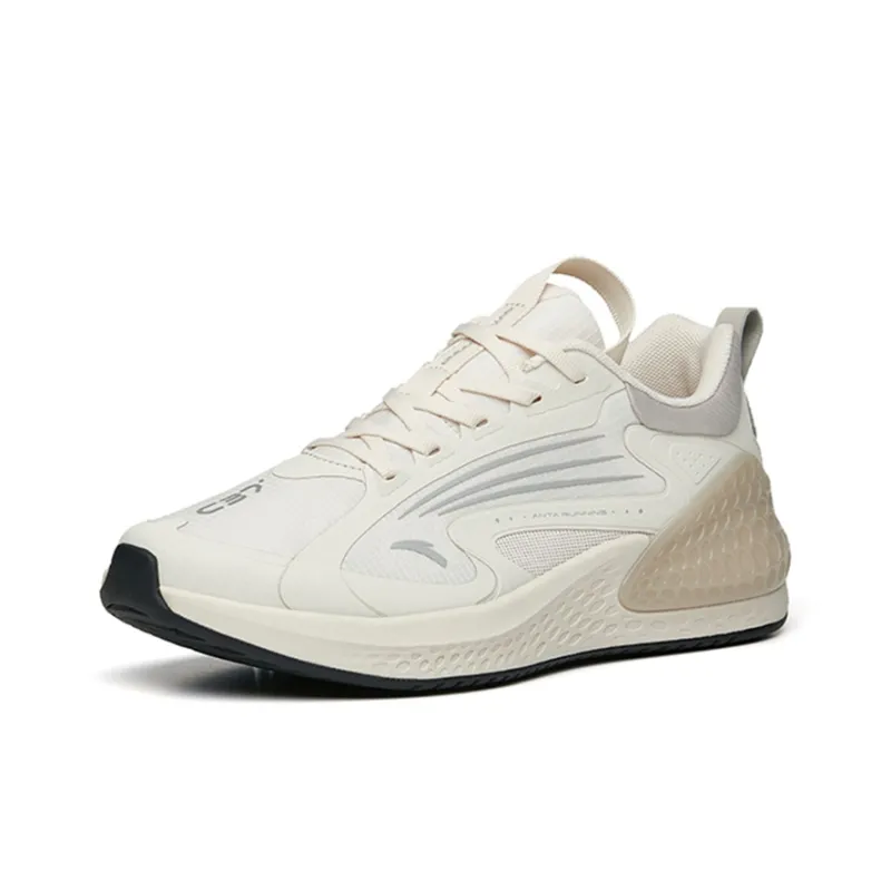 Anta C37+ Shock Absorbing, Non Slip, Wear Resistant, Breathable And Lightweight Low Top Casual Running Shoes Men's Gray-2