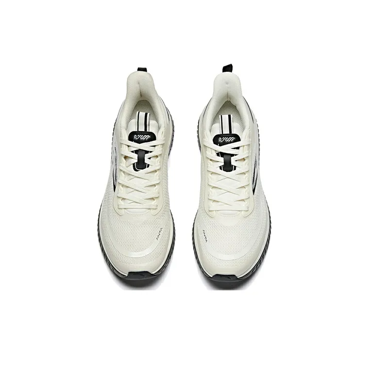 Anta Night Stalker Cushioning Anti-Slip And Wear-Resistant Low-Top Running Shoes White Black-2